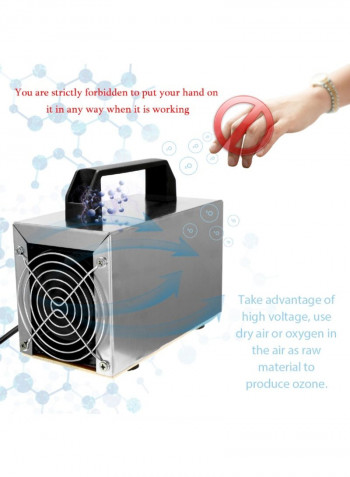Portable Ozone Machine Air Purifier 315703fy Grey/Black