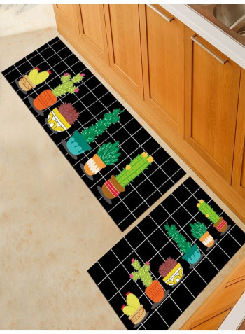 Kitchen Soft Carpet Rug Multicolour 40 x 60cm