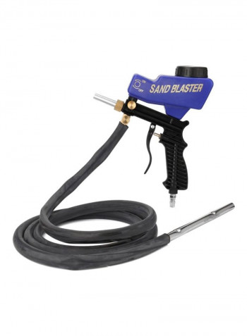 Portable Sandblaster Machine Blue 30.5x12x27centimeter