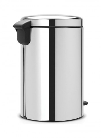 Pedal Bin Newicon With Plastic Inner Bucket Brilliant Steel 20L