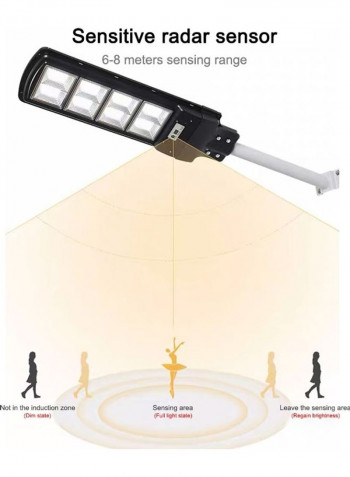 Radar Sensing Solar Power Street Light White