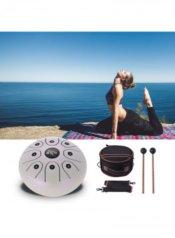 8-Tone Tongue Drum With Mallets & Carry Bag