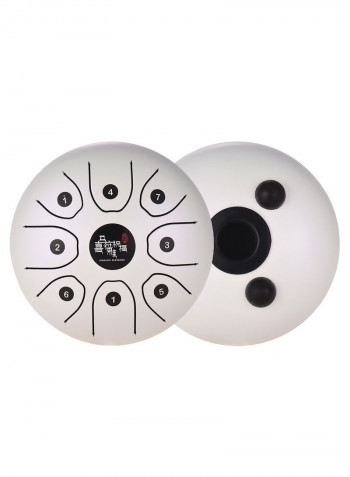8-Tone Tongue Drum With Mallets & Carry Bag
