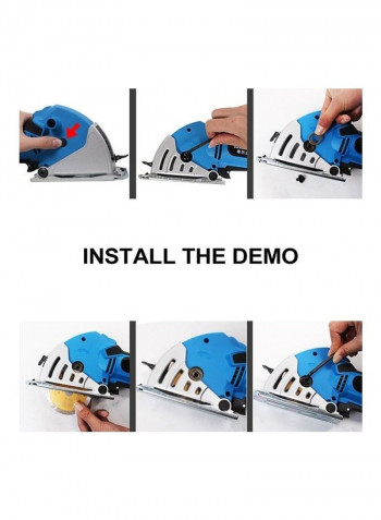 Multifunctional Universal Acrylic Electric Mini Circular Saw Multicolour