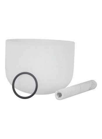 Crystal Singing Bowl B Note with Mallet