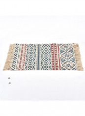 Geometric Pattern Thick Mat Multicolour 60x130centimeter