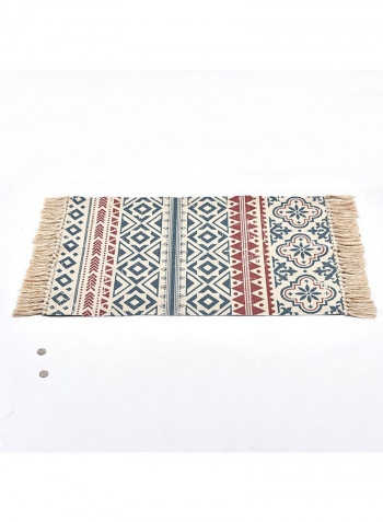 Geometric Pattern Thick Mat Multicolour 60x130centimeter