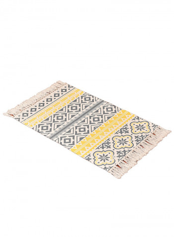 Geometric Pattern Thick Mat Multicolour 60x130centimeter