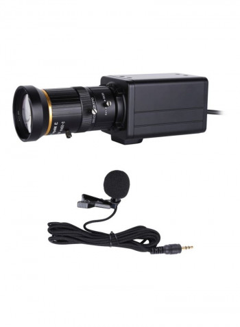 4K Webcam With Microphone 16.3x5x5centimeter Black