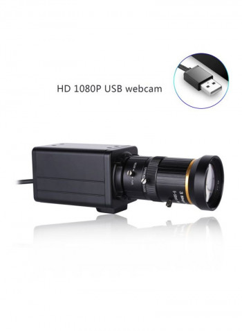 4K Webcam With Microphone 16.3x5x5centimeter Black