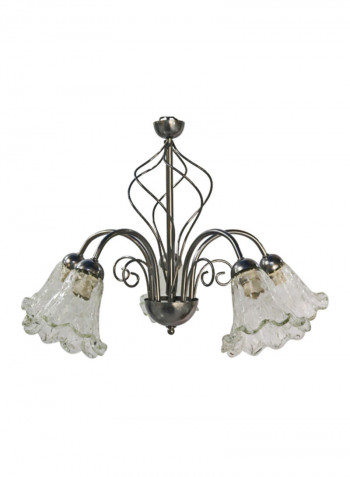 Chandelier Silver/Clear 600x400millimeter