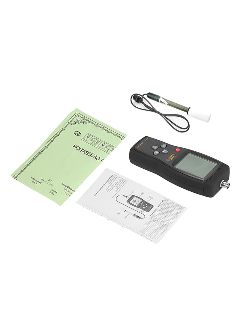 Multi-Functional Handheld Lcd Digital Voltage Current Meter Temperature Resistance Diode Tester Black 0.644kg