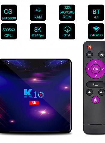 UHD Smart Android TV Box LU-V5-544 Multicolour