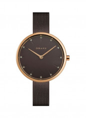 Women's Notat-Walnut Collection Stainless Steel Analog Watch V233LXVNMN