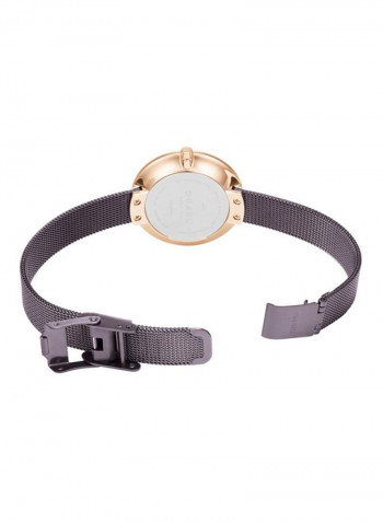 Women's Notat-Walnut Collection Stainless Steel Analog Watch V233LXVNMN