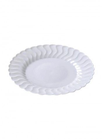 180-Piece Dinner Plates White