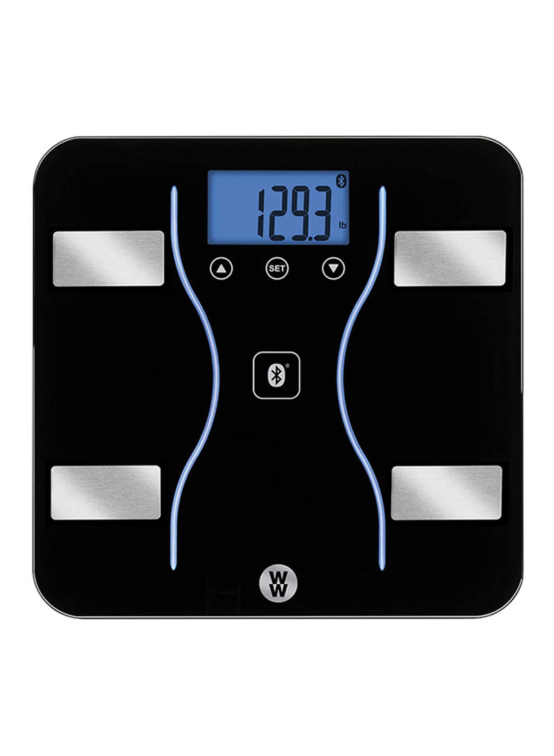 Bluetooth Digital Scale Black/Silver 2.38x14.38x14.5inch