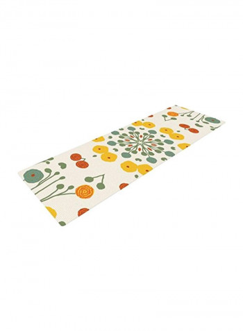 Laura Nicholson Ranunculus Yoga Mat 24 inch