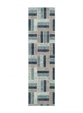 Monaco Collection Modern Area Rug Multicolour 66.04 x 243.84centimeter