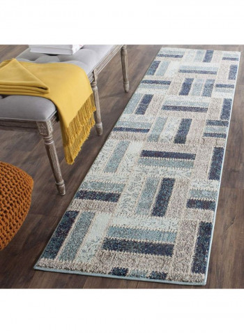 Monaco Collection Modern Area Rug Multicolour 66.04 x 243.84centimeter