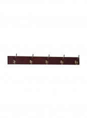 Hook Coat Rack Brown/Silver 36x4.5x3.5inch