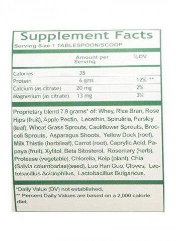 Total Green Protein Powder Dietary Supplement