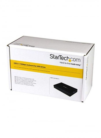 USB 3.1 SATA External Hard Drive For 3.5” SATA Drives 6TB Black