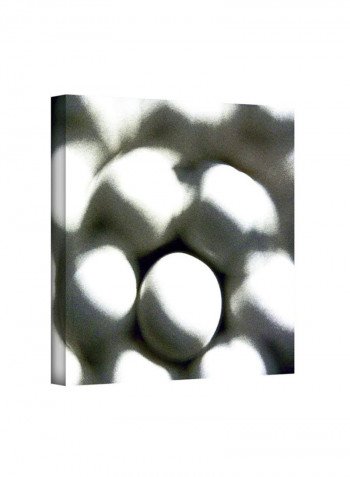 Eggs Gallery Wrapped Canvas Wall Art multicolour 18 x 18inch