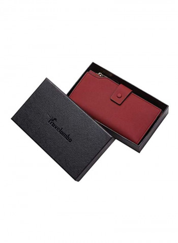 محفظة تحجب RFID أحمر