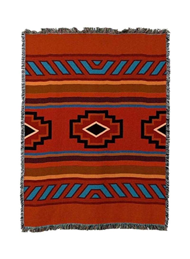 Southwest Cotton Blanket Chimayo 72x54inch