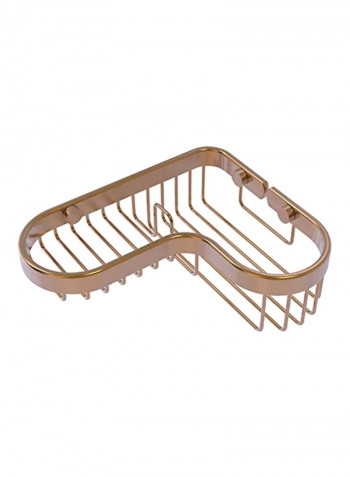 Corner Shower Basket Brown 8.8x7.4x1.9inch