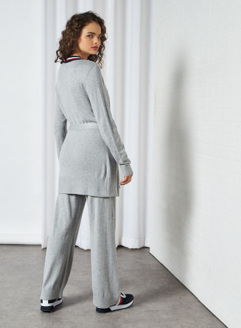 Regular Fit True Knit Pyjama Set Mid Grey Heather