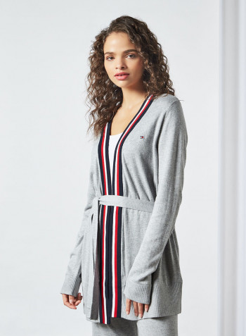 Regular Fit True Knit Pyjama Set Mid Grey Heather