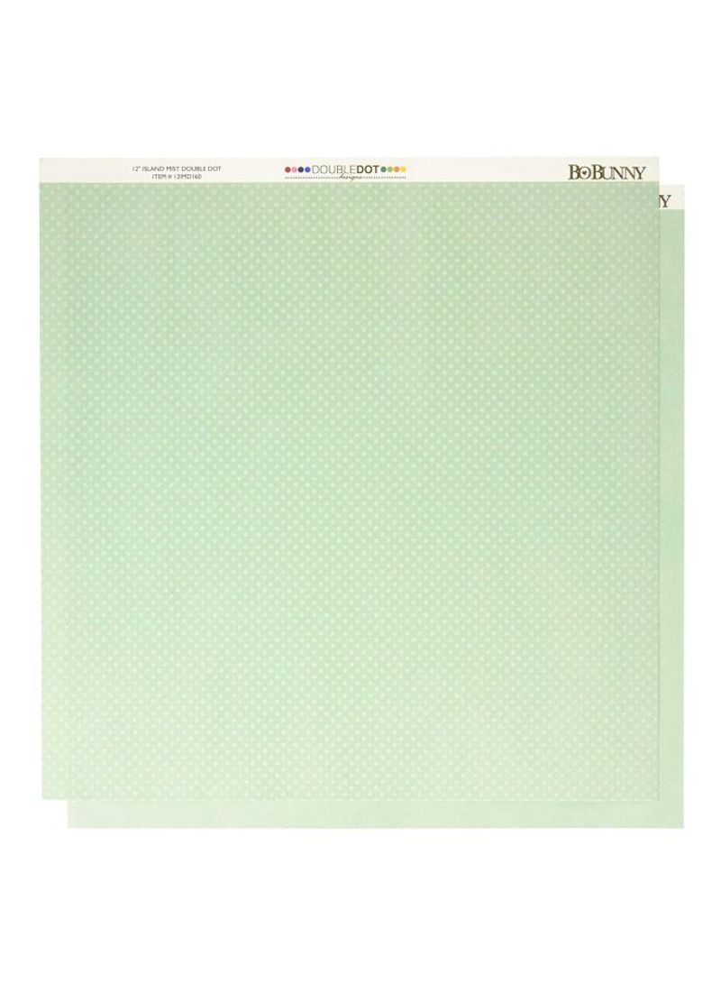 Pack Of 25 Double Sided Textured Cardstock Green