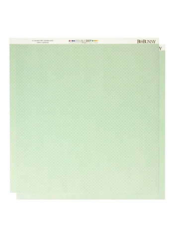 Pack Of 25 Double Sided Textured Cardstock Green