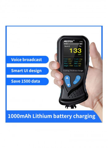 Coating Thickness Gauge Tester Black