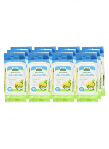 Pack Of 12 Bamboo Baby Tooth N Gum Wipe