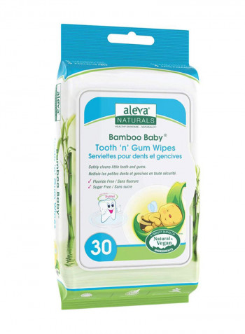 Pack Of 12 Bamboo Baby Tooth N Gum Wipe