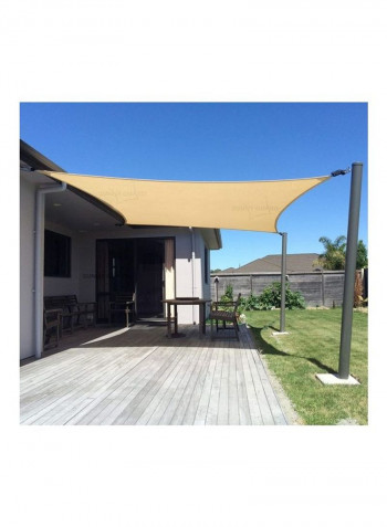 Sun Shade Sail Awning Beige 4.88 x 4.88meter