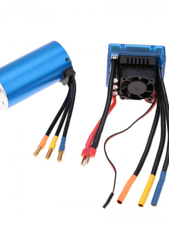 3674 2250KV 4P Sensorless Brushless Motor With 120A Brushless ESC For 1/8 RC Car Truck 11 x 6.5 x 9cm
