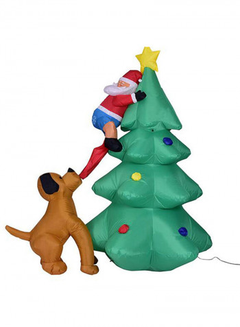 LED Light Christmas Santa Claus Climbing Outdoor Decor Ornament Multicolour 6feet
