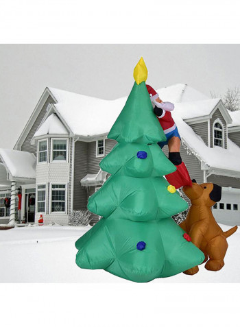 LED Light Christmas Santa Claus Climbing Outdoor Decor Ornament Multicolour 6feet