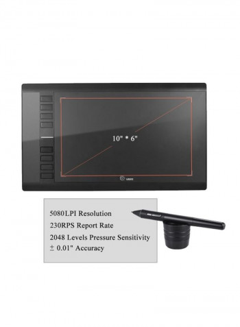 Digital Graphics Drawing Tablet Black