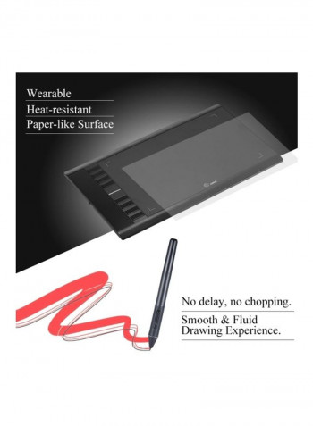 Digital Graphics Drawing Tablet Black