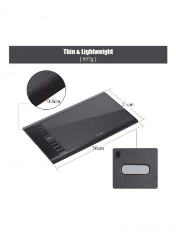 Digital Graphics Drawing Tablet Black