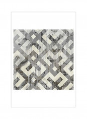Neutral Metric II Poster Grey/Beige 75x75x3.5centimeter