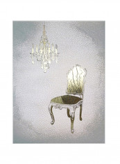 Gilded Furniture I Poster Grey/Brown/Beige 75x80x3.5centimeter