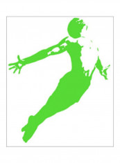 In Motion III Wall Poster Green 75x75x3.5centimeter