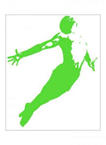 In Motion III Wall Poster Green 75x75x3.5centimeter