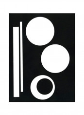 Prestige IV Wall Poster Black/White 60x75x3.5centimeter